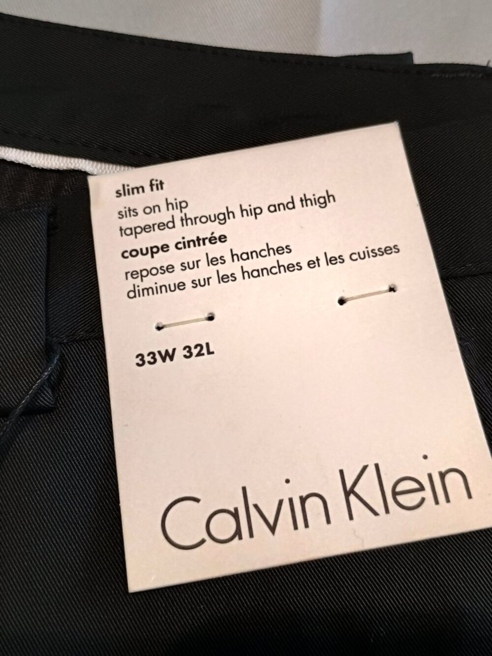 NWT Calvin Klein Men’s Signature Slim Fit 33W 32 L - Picture 2 of 9
